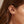 Dainty Heart CZ Accent Huggie Hoop Earrings