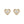 Textured Heart Rope Beaded CZ Stud Earrings