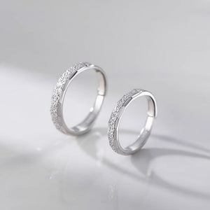 Dainty Stardust Sparkle Couple Matching Ring
