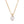 Teardrop Moissanite Pave Bail Charm Necklace