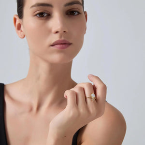 Mother of Pearl Seashell Starfish Ring