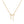 Moissanite Bow Knot Ribbon Charm Necklace