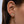 Curved S-Wave Crystal Climber Stud Earrings