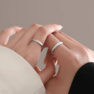 Dainty Stardust Sparkle Couple Matching Ring