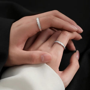 Dainty Stardust Sparkle Couple Matching Ring