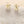 Tiny Flower White Enamel Petal Stud Earrings