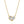 Dual Pear Moissanite Heart Pendant Necklace