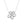 Dainty Pave Openwork Floral Charm Necklace