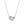 Dual Pear Moissanite Heart Pendant Necklace