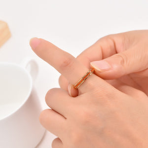 Dainty Eternity CZ Anxiety Fidget Spinner Ring