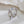 Chunky Dome Pear CZ Drop Chain Band Ring