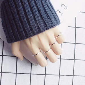 Minimalist Diamond Cut Textured Band Ring