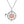 Spinner Floral Compass CZ Pendant Necklace