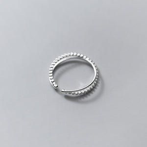 Minimalist Dual Row Layer Bead Stacking Ring