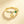 Tiny Moon Dangle Charm CZ Stack Band Ring