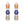 Triple Fancy Gemstone Huggie Hoop Earrings