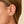 Dainty Hoop Stud Chain Dual Piercing Earrings