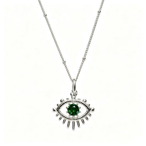 Evil Eye Birthstone Talisman Pendant Necklace