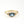 Oval Blue Gemstone CZ Cluster Stacking Ring