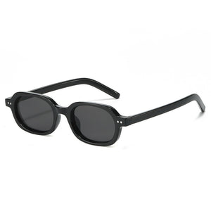 Retro Ergonomic Thick Frame Oval Sunglasses