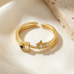 Geometric CZ Dual Layer Split Stackable Ring