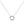 Multi Color Circle Pave CZ Pendant Necklace