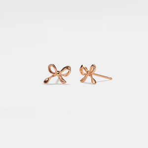 Tiny Cute Bow Ribbon Cartilage Stud Earrings