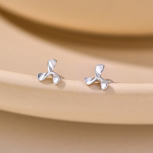 Classic Swirl Pinwheel Cartilage Stud Earrings