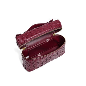 Vintage Woven Leather Square Box Handbag