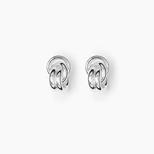 Chunky Twist Interlocking Knot Stud Earrings