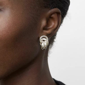 Chunky Twist Interlocking Knot Stud Earrings