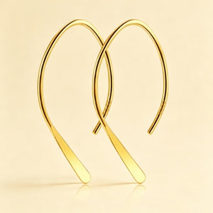 Minimalist Open Arch Threader Hook Earrings