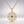Tiny Blue Heart CZ Compass Charm Necklace