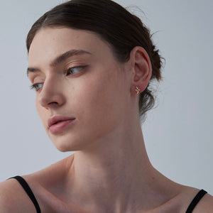 Tiny Small Olive Leaf Cartilage Stud Earrings