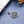 Tiny Blue Heart CZ Compass Charm Necklace