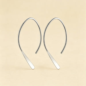 Minimalist Open Arch Threader Hook Earrings