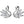 Dainty Little Swan Marquise CZ Stud Earrings