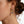 Ocean Dolphin Blue Stone Drop Hoop Earrings
