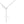 Classic Infinity Cross Charm Lariat Y Necklace