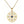 Tiny Blue Heart CZ Compass Charm Necklace