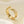 Minimalist Double V Shape Hollow Band Ring
