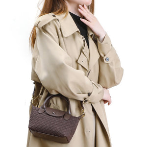 HandWoven Matte Leather Dumpling Handbag