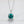Square Emerald Gemstone Pendant Necklace