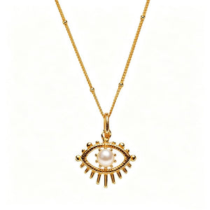 Evil Eye Birthstone Talisman Pendant Necklace