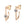 Geometric Bezel Moissanite J Hoop Earrings