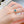 Blue Heart CZ Solitaire Half Eternity Band Ring