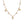 Tiny CZ Pave Starburst Station Chain Necklace