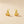 Modern Tiny CZ Twisted Ribbon Stud Earrings