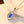 Royal Sapphire Blue Oval Halo Charm Necklace