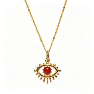 Evil Eye Birthstone Talisman Pendant Necklace